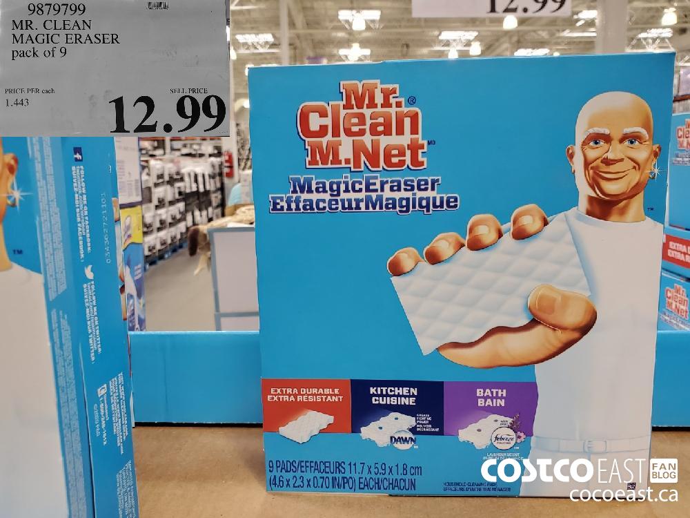 9879799 MR. CLEAN MAGIC ERASER pack of 9 EXPIRY DATE: 2021-05-02 $12.99 $2.00