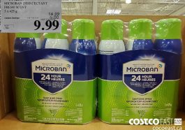 1442387MICROBAN DISINFECTANT FRESH SCENT 3 x 425g EXPIRY DATE: 2021-05-09$9.99$5.00