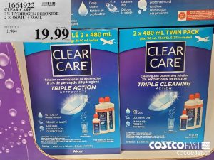 1664922
CLEAR CARE 3% HYDROGEN PEROXIDE 2 X 480ML   90ML
$19.99
