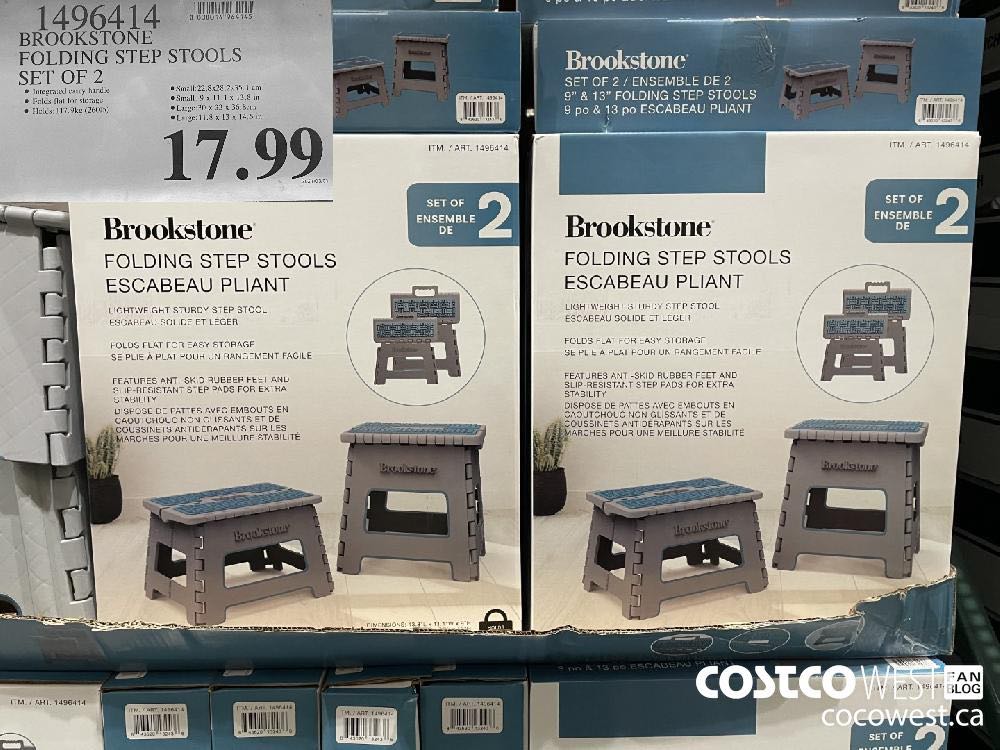 RECALL NOTICE Brookstone Folding Step Stool Set of 2 Costco East Fan Blog