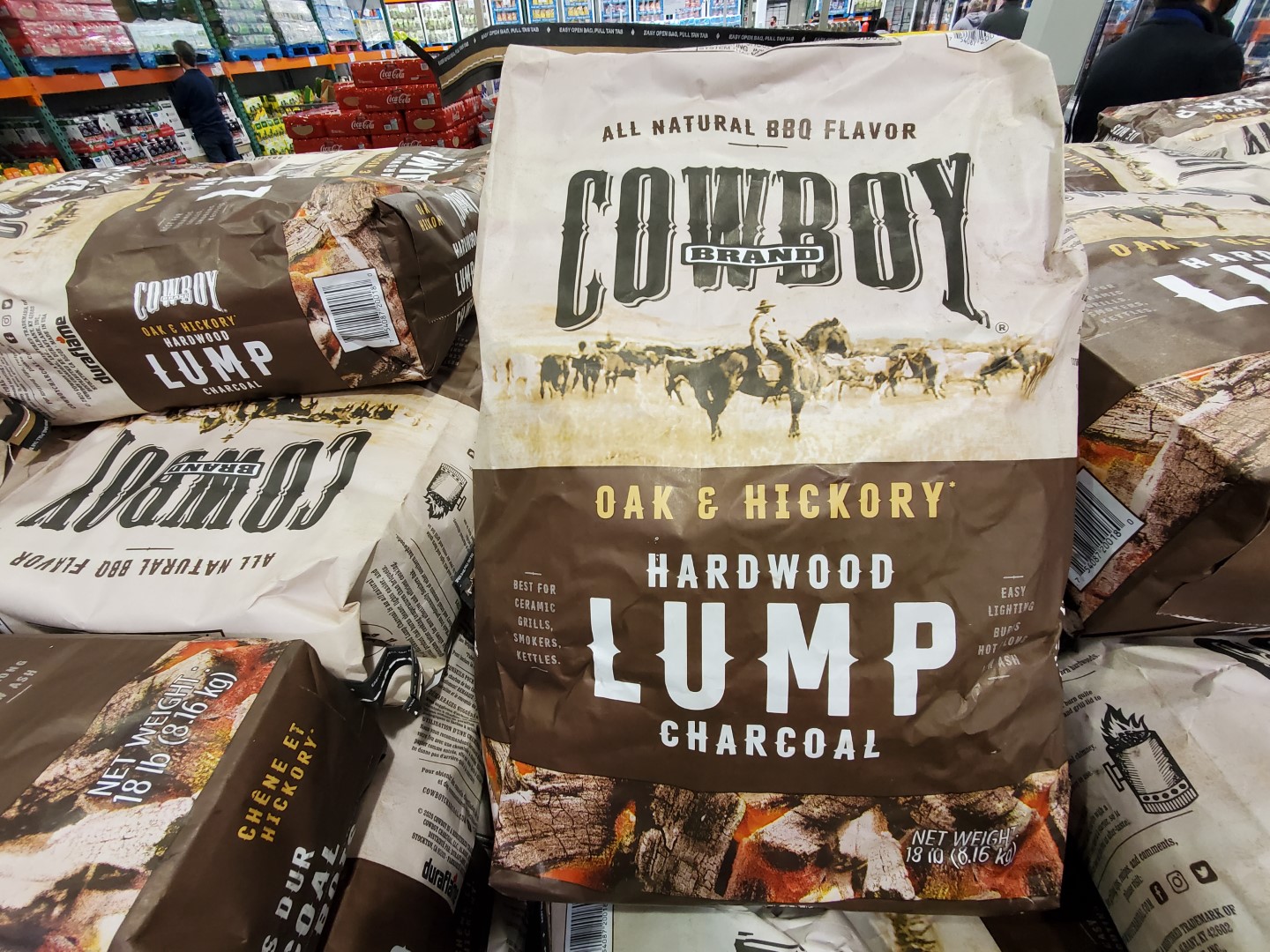 Cowboy Brand lump charcoal