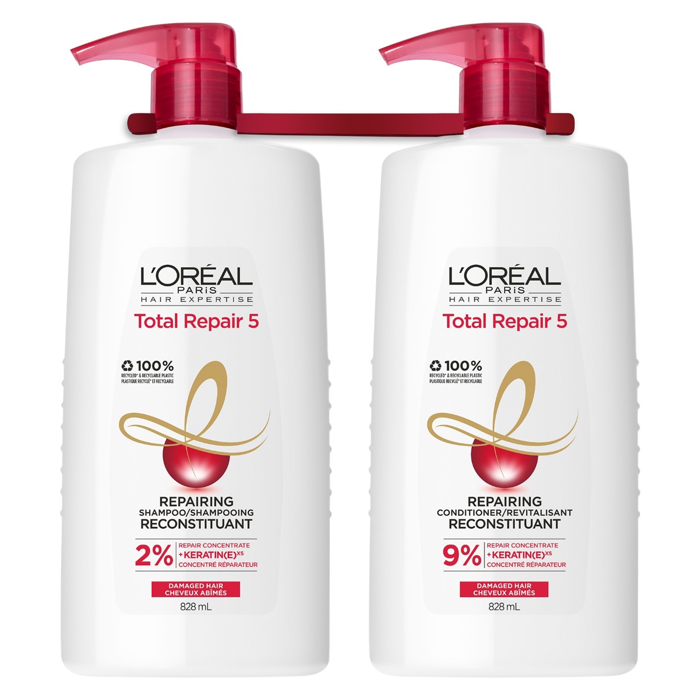 L'Oreal Paris Hair Experts Total Repair 5 Shampoo & Conditioner review &  CONTEST!!! #ad - Costco East Fan Blog