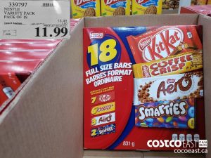 339797
NESTLE. VARIETY PACK PACK OF 18 
($1.50 INSTANT SAVINGS EXPIRES ON 2021-05-16)
$11.99