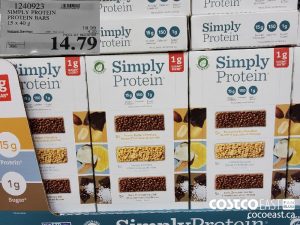 1240923
SIMPLY PROTEIN PROTEIN BARS 15 x 40 g 
($4.20 INSTANT SAVINGS EXPIRES ON 2021-05-09)
$14.79
