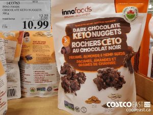 1433763
INNO FOODS CHOCOLATE KETO NUGGETS 500 g 
($3.00 INSTANT SAVINGS EXPIRES ON 2021-05-30)
$10.99