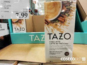 208462
TAZO CHAI LATTE 3 x 946 mL 
($2.00 INSTANT SAVINGS EXPIRES ON 2021-05-30)
$7.99