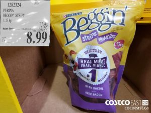 1282324
PURINA BEGGIN’ STRIPS 1.13 kg 
($2.50 INSTANT SAVINGS EXPIRES ON 2021-05-30)
$8.99