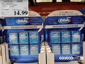 1457015ORAL-B GLIDE ADVANCED FLOSS 6 PACKS x 40 M ($4.00 INSTANT SAVINGS EXPIRES ON 2021-05-30)$14.99