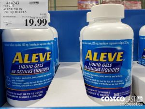 414243
*BAYER ALEVE 220 MG 160 LIQUID GELS 
($5.00 INSTANT SAVINGS EXPIRES ON 2021-05-09)
$19.99