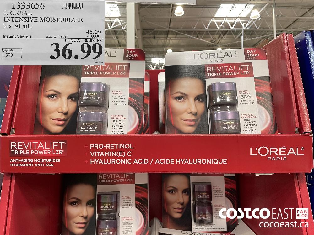 1333656L'OREAL INTENSIVE MOISTURIZER 2 x 50 mL ($10.00 INSTANT SAVINGS EXPIRES ON 2021-05-30)$36.99