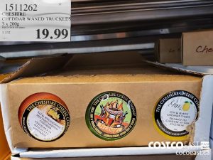 1511262
CHESHIRE  CHEDDAR WAXED TRUCKLE 3 x 200G 
$19.99
