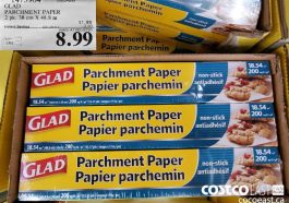 1473904GLAD PARCHMENT PAPER 2 pk. 38 cm X 48.8 m on ($3.00 INSTANT SAVINGS EXPIRES ON 2021-05-17)$8.99