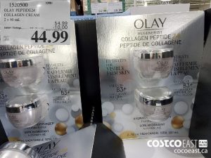 1520500
OLAY PEPTIDE24 COLLAGEN CREAM 2 x 50 MG 
($10.00 INSTANT SAVINGS EXPIRES ON 2021-05-30)
$44.99