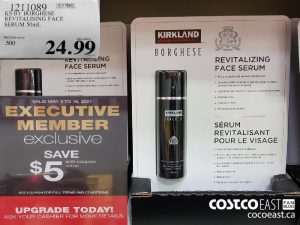 1211089
KS BY BORGHESE REVITALISING FACE SERUM 50mL 
($4.00 INSTANT SAVINGS EXPIRES ON 2021-05-16)
$20.99