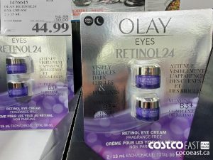 1476645
OLAY RETINOL24 EYE CREAM 2 x 15ML 
($10.00 INSTANT SAVINGS EXPIRES ON 2021-05-30)
$44.99