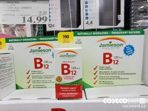 3423702
JAMIESON VITAMIN B12 1200MCG 190 TABLETS 
($5.00 INSTANT SAVINGS EXPIRES ON 2021-05-30)
$14.99