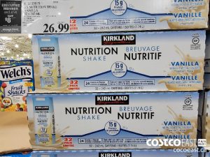 1315878
KS NUTRITION SHAKE VANILLA 32 X 242 ML 
($8.00 INSTANT SAVINGS EXPIRES ON 2021-05-16)
$18.99