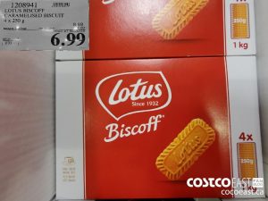 1208941
LOTUS BISCOFF CARAMELISED BISCUIT 4 x 250 g 
($2.00 INSTANT SAVINGS EXPIRES ON 2021-05-30)
$6.99