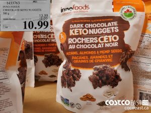 1433763
INNO FOODS CHOCOLATE KETO NUGGETS 500 g 
($3.00 INSTANT SAVINGS EXPIRES ON 2021-05-30)
$10.99