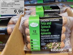 425417
CONNIE'S KITCHEN FETA and SPINACH CHICKEN SAUSAGES 1.1 kg 
($3.50 INSTANT SAVINGS EXPIRES ON 2021-05-30)
$9.99