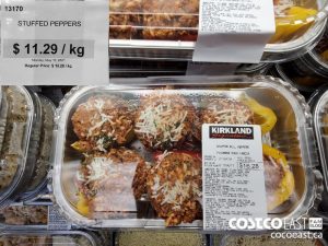 13170
STUFFED PEPPERS $ 11.29 / kg 
$13.29