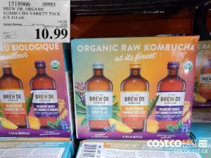 1518966
BREW DR. ORGANIC KOMBUCHA VARIETY PACK 6 X 414 mL 
($4.00 INSTANT SAVINGS EXPIRES ON 2021-05-30)
$10.99