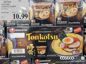 1407434
NONGSHIM TONKOTSU RAMEN 6 x 101g 
($3.00 INSTANT SAVINGS EXPIRES ON 2021-05-16)
$10.99