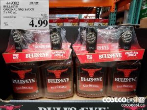 449002
BULLSEYE ORIGINAL BBO SAUCE 2 x 940 mL 
($2.00 INSTANT SAVINGS EXPIRES ON 2021-05-30)
$4.99
