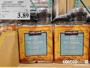 5220987
KIRKLAND SIGNATURE MEDITERRANEAN SEA SALT 737 G 
($2.00 INSTANT SAVINGS EXPIRES ON 2021-05-23)
$3.89