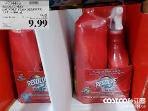 4234488
RESOLVE MAX LAUNDRY STAIN REMOVER 1.8 L   946 mL  
($3.00 INSTANT SAVINGS EXPIRES ON 2021-05-23)
$9.99