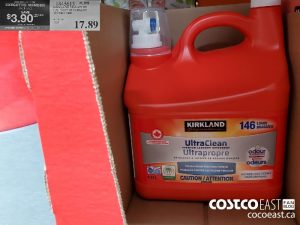 1845613
KIRKLAND SIGNATURE LAUNDRY DETERGENT 133 wash loads 
($3.90 INSTANT SAVINGS EXPIRES ON 2021-05-16)
$13.99