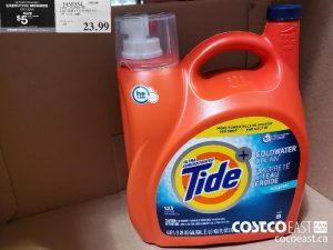 1458554
TIDE LIOUID HE LAUNDRY DETERGENT 131 wash loads 
($5.00 INSTANT SAVINGS EXPIRES ON 2021-05-16)
$18.99