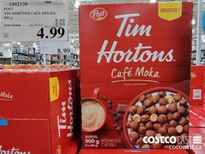 1492139
POST TIM HORTONS CAFE MOCHA 900 G 
($3.50 INSTANT SAVINGS EXPIRES ON 2021-05-16)
$4.99
