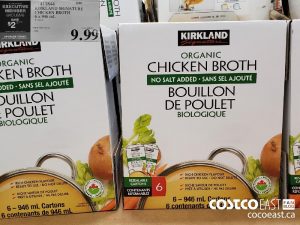 411844
KIRKLAND SIGNATURE CHICKEN BROTH 6 x 946 mL 
($2.00 INSTANT SAVINGS EXPIRES ON 2021-05-16)
$7.99