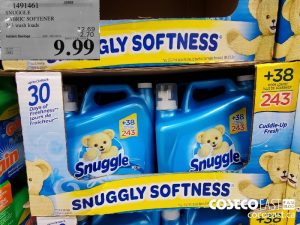 1491461
SNUGGLE  FABRIC SOFTENER 243 wash loads 
($2.70 INSTANT SAVINGS EXPIRES ON 2021-05-30)
$9.99