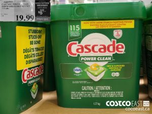4227777
CASCADE POWER CLEAN DISHWASHER DETERGENT  115 tabs  
($5.00 INSTANT SAVINGS EXPIRES ON 2021-05-16)
$14.99