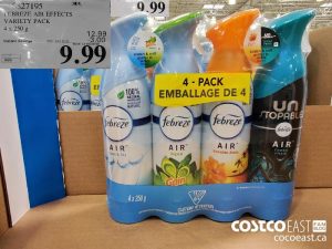 8827195
FEBREZE AIR EFFECTS VARIETY PACK 4x 250 g 
($3.00 INSTANT SAVINGS EXPIRES ON 2021-05-23)
$9.99
