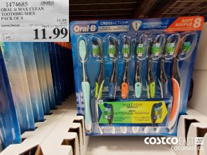 1474685
ORAL-B MAX CLEAN TOOTHBRUSHES PACK OF 8 
($4.00 INSTANT SAVINGS EXPIRES ON 2021-05-16)
$11.99