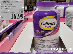 7281220
CALTRATE PLUS CALCIUM SUPPLEMENT 176 TABLETS 
($5.00 INSTANT SAVINGS EXPIRES ON 2021-05-23)
$16.99