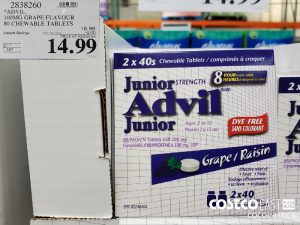 2838260
*ADVIL 100MG GRAPE FLAVOUR 80 CHEWABLE TABLETS 
($4.00 INSTANT SAVINGS EXPIRES ON 2021-05-23)
$14.99