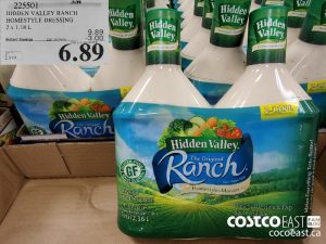 225501
HIDDEN VALLEY RANCH HOMESTYLE DRESSING 2 x 1.18L 
($3.00 INSTANT SAVINGS EXPIRES ON 2021-05-16)
$6.89