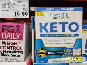 1438143
SLIMQUICK PURE KETO \WEIGHT MANAGEMENT 2 x 90 CAPSULES 
($9.00 INSTANT SAVINGS EXPIRES ON 2021-05-23)
$19.99