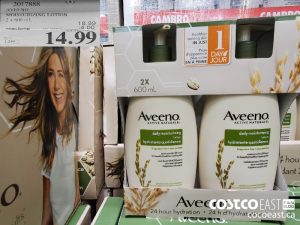 2017888
AVEENO MOISTURIZING LOTION 2 x 600 mL 
($4.00 INSTANT SAVINGS EXPIRES ON 2021-05-30)
$14.99