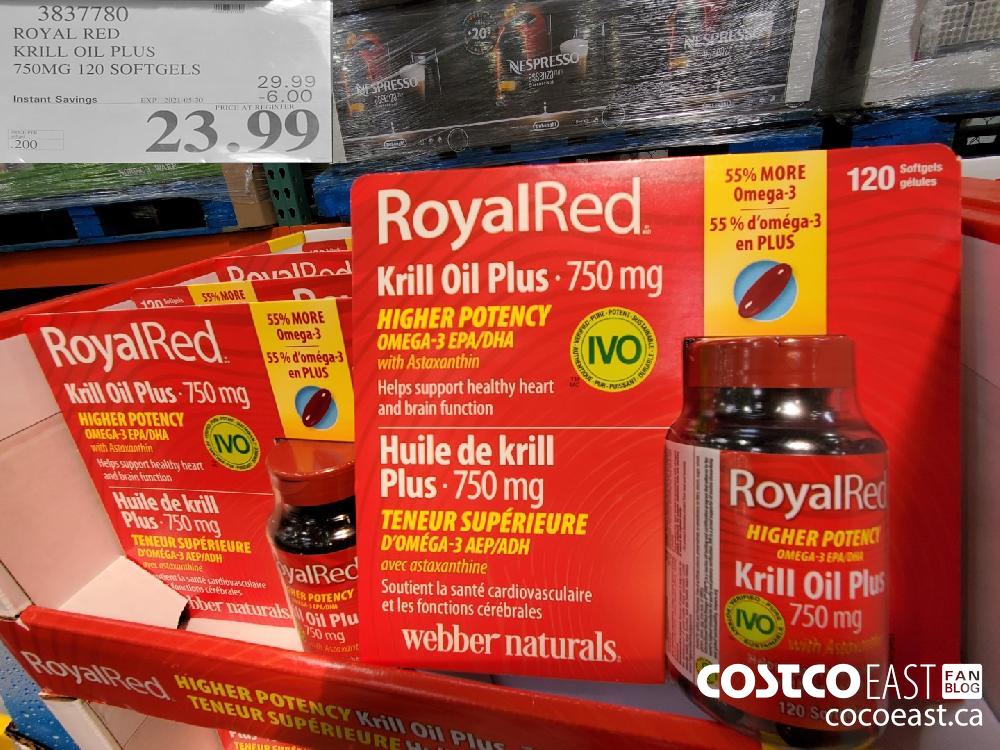 3837780 royal red krill oil plus 750mg 120 softgels 6 00 instant