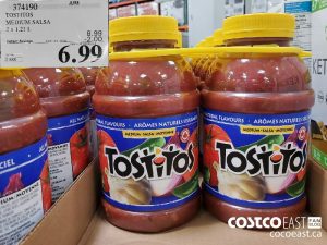 374190
TOSTITOS MEDIUM SALSA 2 x 121 L 
($2.00 INSTANT SAVINGS EXPIRES ON 2021-05-23)
$6.99