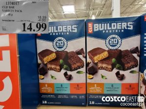 1374017
CLIF BAR VARIETY PACK 18 X 68 G 
($4.00 INSTANT SAVINGS EXPIRES ON 2021-05-30)
$14.99