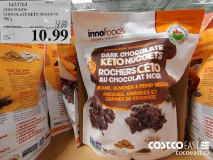 1433763
INNO FOODS CHOCOLATE KETO NUGGETS 500 g 
($3.00 INSTANT SAVINGS EXPIRES ON 2021-05-30)
$10.99
