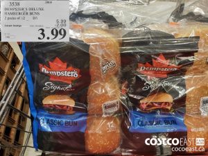 3538
DEMPSTERS DELUXE HAMBURGER BUNS 2 PACKS OF 12 
($2.00 INSTANT SAVINGS EXPIRES ON 2021-05-23)
$3.99
