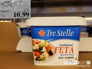 1068857
TRE STELLE FETA CHEBSE 1 KG 
($3.00 INSTANT SAVINGS EXPIRES ON 2021-05-23)
$10.99