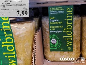 1098785
WILDBRINE RAW ORGANIC SAUERKRAUT 1.5 L 
($2.50 INSTANT SAVINGS EXPIRES ON 2021-05-23)
$7.99